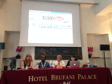 Mesa redonda del Festival de Periodismo Internacional de Perugia sobre la cobertura del continente africano –Patricia Alonso
